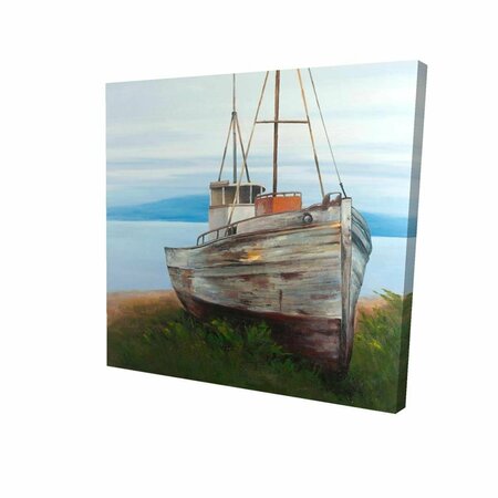 FONDO 16 x 16 in. Old Abandoned Boat-Print on Canvas FO2776070